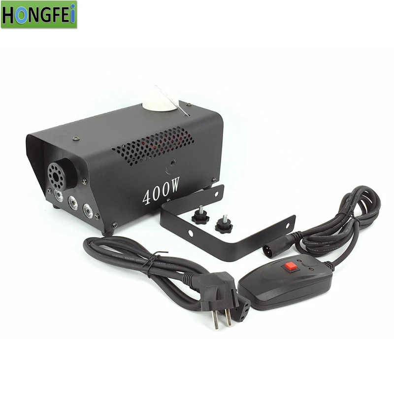 

Wire control 400W LED RGB Smoke machine, full color fog machine professional stage lighting effect smoke ejector DJ equipment