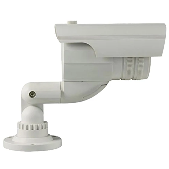 

MOOL 4 Pack Fake / Dummy Security Surveillance Camera with Flashing IR Red LED Light, Simulated Decoy Infrared with Blinking