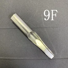 50 pcs Stainless Steel Tattoo Tips Set Tattoo Nozzle Tips Needles-9F