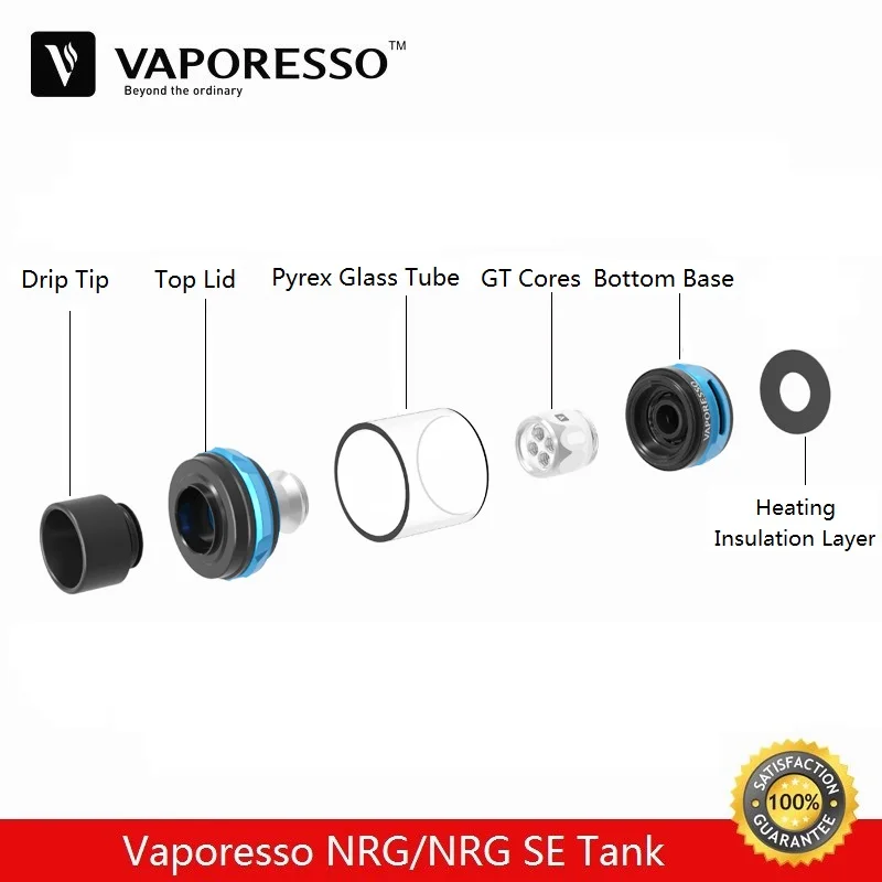 Оригинальный бак Vaporesso NRG 5 мл для Revenger X Mod SE 3 Swag Box Vape вапорайзер атомайзер Vapor с GT