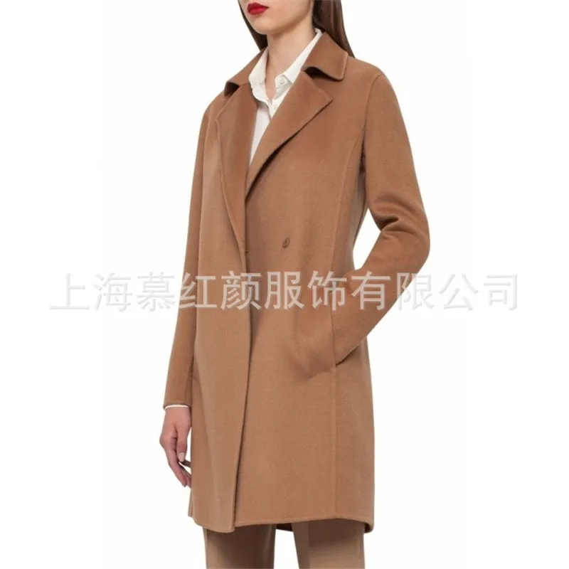 Plus Chaud La Taille Chameau Long Mode Streetwear Bureau Hiver Laine Femmes Coréenne Élégantes De 2018 Style Manteau Z6qYfY
