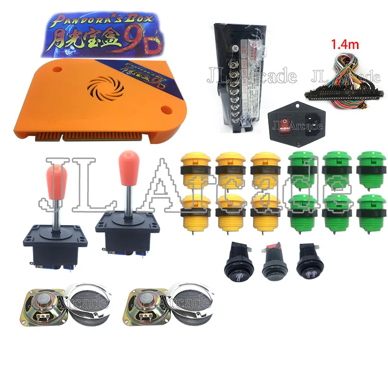 

Newest Pandora Box 9D 2222 in 1 arcade version jamma game board full kit LED button for DIY video games machine mortal kombat