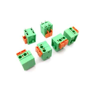 

2P PCB Spring Terminal Block 7.62mm Pitch, Right Angle 142R-7.62-2P, can connected to 4p,6P CE Rohs UL