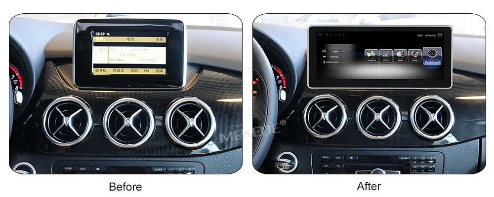 Excellent MEKEDE 3G RAM 32G ROM Android 7.1 4G LTE car multimedia player for Benz B Class W245 (2011-2012) GPS Navigation radio 3