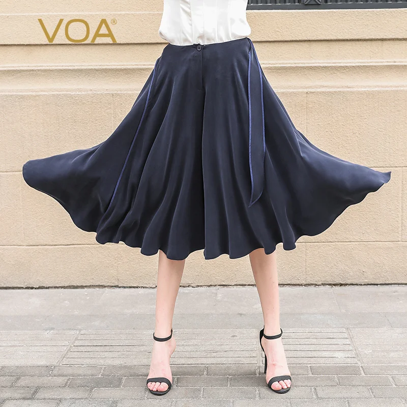 VOA Marine Heavy Senior zijde Mid taille sfeer Westerse stijl Rok K855 VOA Marine Heavy Senior zijde Mid taille sfeer Westerse stijl Rok K855