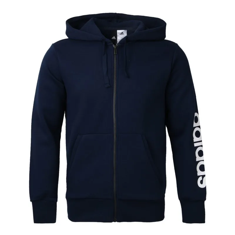 Новое поступление Adidas ESS LIN FZHOODB Для мужчин зимнее пальто с капюшоном спортивная одежда - Цвет: BQ9639