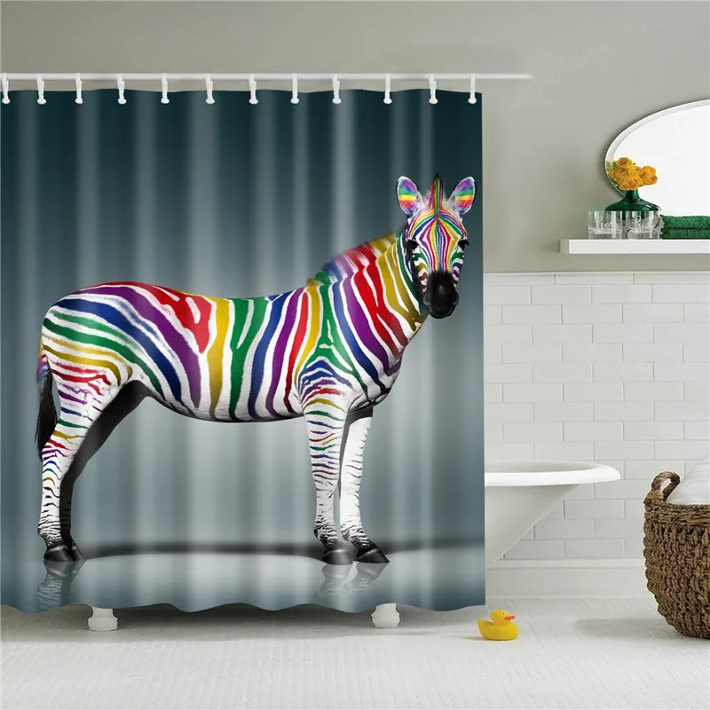Powerful looking Horse Shower Curtains for Bathroom