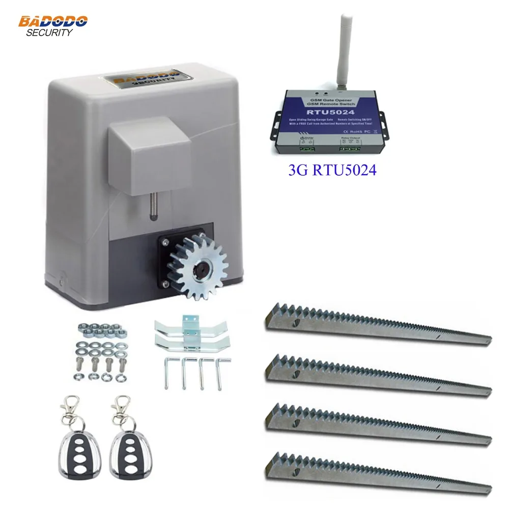 

AC 110~240V 600KG heavy duty electric Automatic Sliding Gate door Opener Operator Motor drive with metal rack for house villa