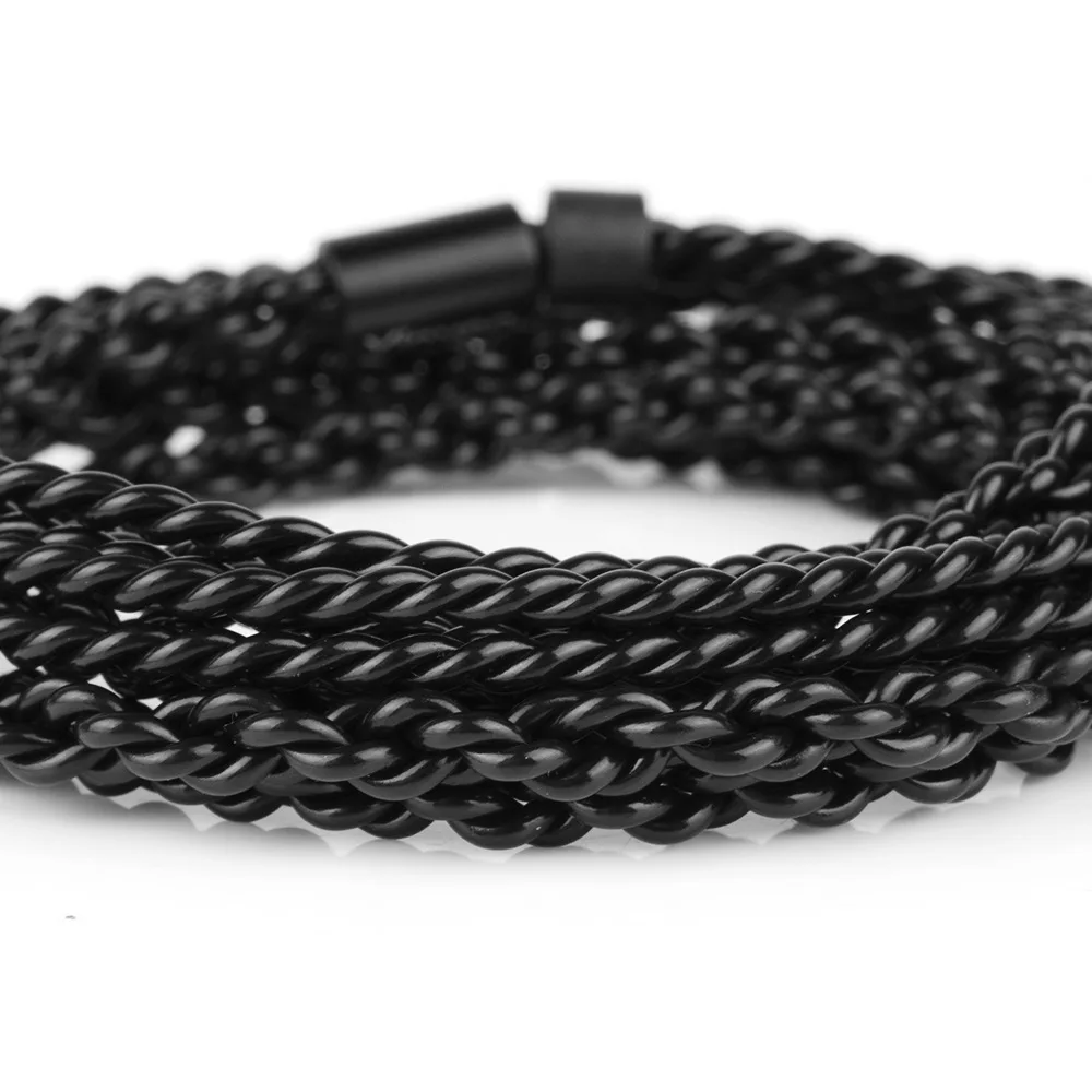 4 ядра 3 5 мм 2 MMCX кабель для Shure SE215 SE535 SE846 контактный ZS10 ZST ZAR ES4 ZS6 наушники с черным