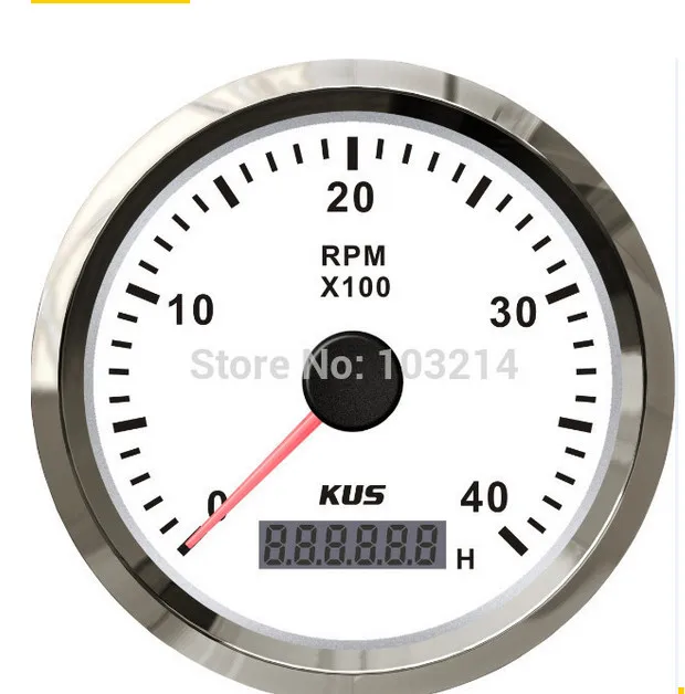 Kus tac/ómetro con contador de horas 3000/ para motor de gasolina con retroiluminaci/ón 85/ mm