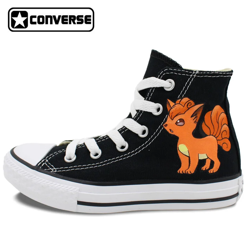 Prix pour Noir Haute Top Converse All Star Chaussures Garçons Filles Pokemon aller Goupix Renard Custom Design Peint À La Main Chaussures Femmes Hommes Sneakers Prix pour Noir Haute Top Converse All Star Chaussures Garçons Filles Pokemon aller Goupix Renard Custom Design Peint À La Main Chaussures Femmes Hommes Sneakers