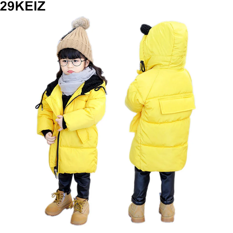 2018 Cotton Padded Children Winter Jacket for Boy Hooded Baby Girls