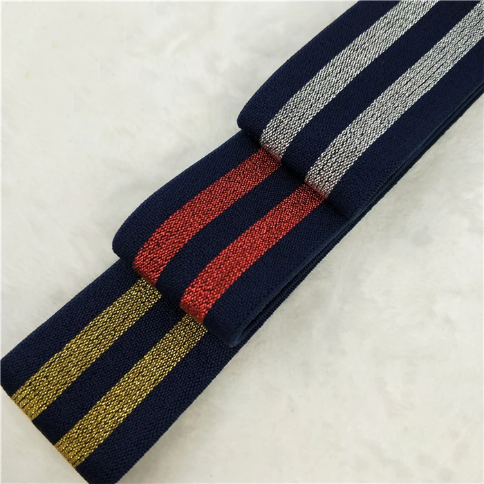 

10 meters 4cm 1.57" wide gold silver black red stretch elastic trim ribbon tapes skirt waist underwear elastic band M65Q57