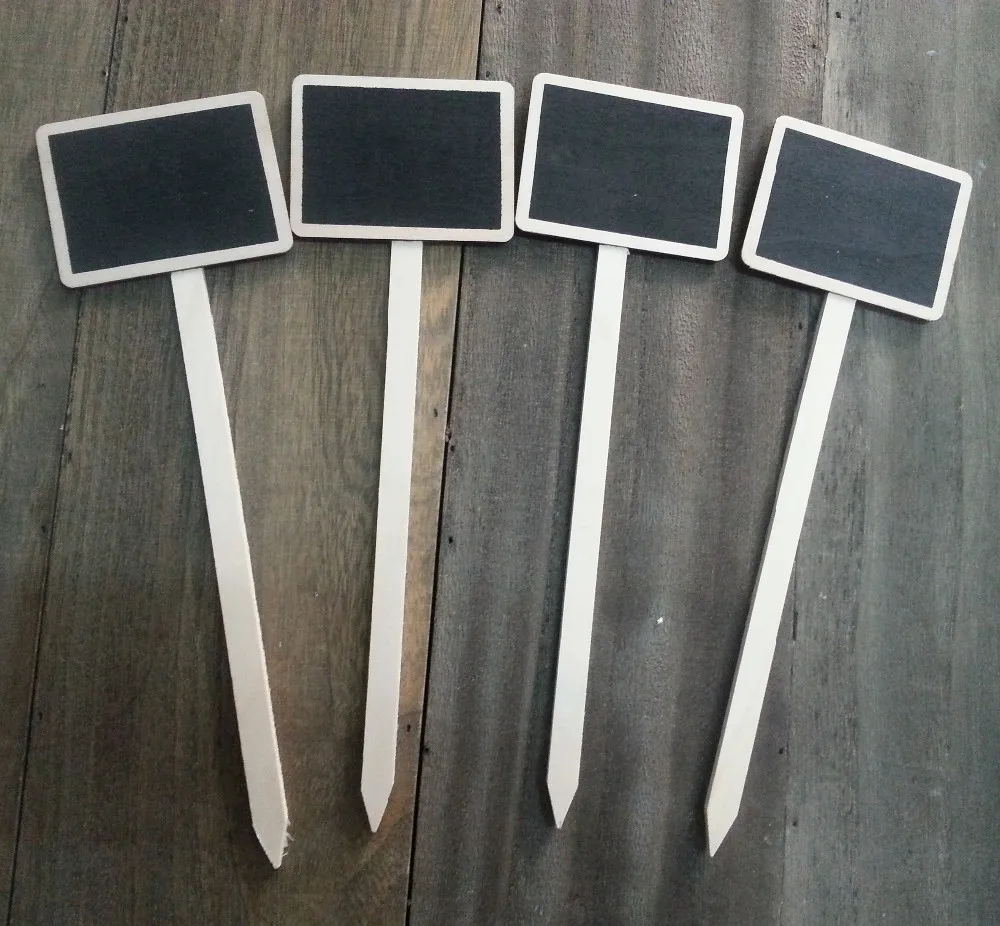 

Mini Rectangle Shape Black board for flower pot of Garden ,name tag, price tag board, idea for garden and party