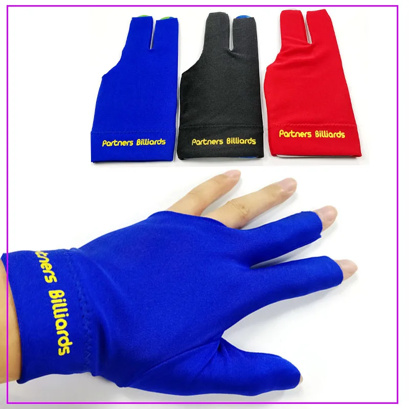 

5pcs/lot Snooker Billiard Cue Glove Pool The Left Hand Open Three Finger smoother stroke Universial Gloves Accessories