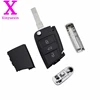 Xinyuexin Folding Remote Key Shell FOB Case for VW Golf 7 for Skoda Octavia A7 Flip 3Button Flip Key Cover for Golf MK7 No Logo ► Photo 3/6