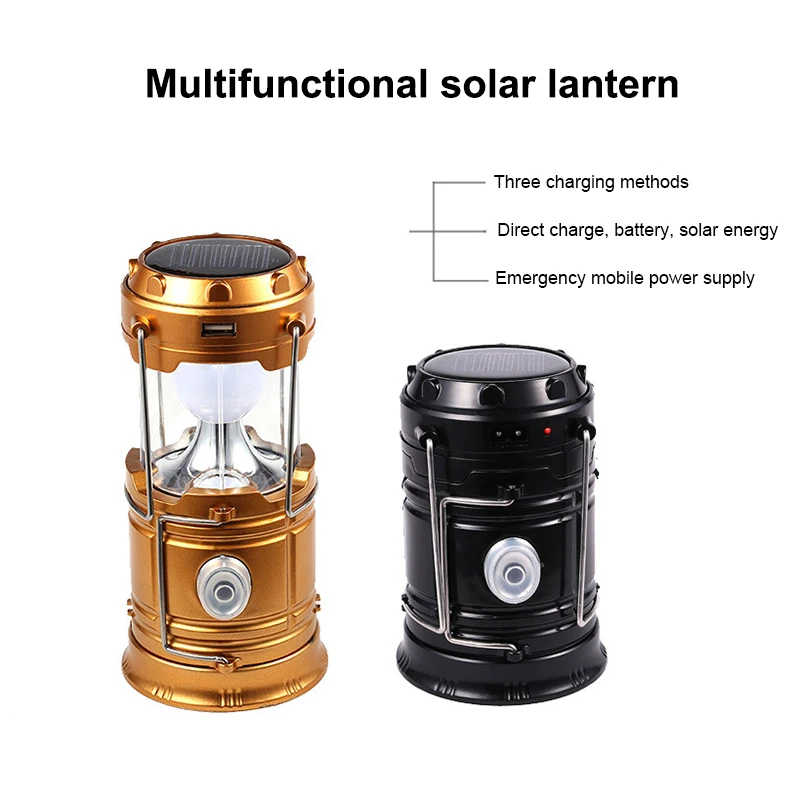 

Solar Power Rechargeable LED Flashlight Camping Tent Light Torch Lamp Lantern 55 JD9 WWO66