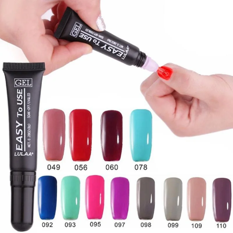 Buy 36 Colors Soft Tube Nail Polish Long lasting Soak