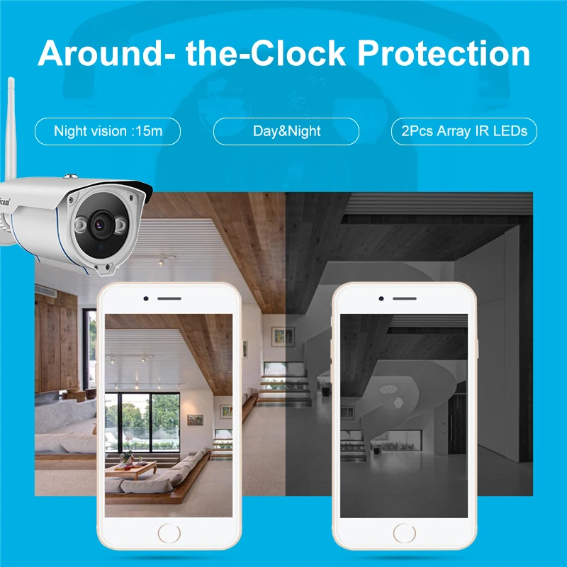 Sricam SP007 HD 1080P IP камера WIFI 2 4 P2P Onvif Водонепроницаемая открытая Беспроводная ip для