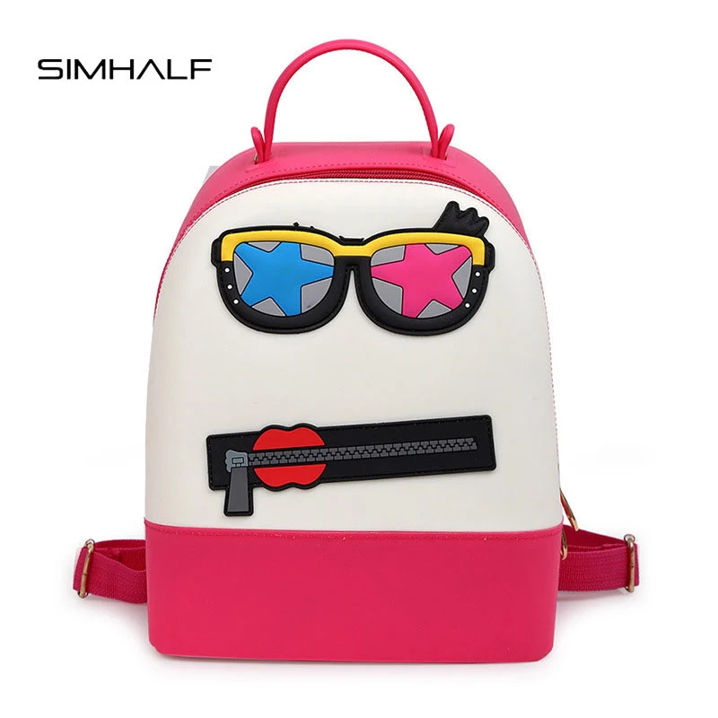 SIMHALF 2017 Fashion School Cartoon Backpack For Teenage Girls Student Backbag Child Kids Backpack Rucksack Bookbag Mochila bookbags-for-girls