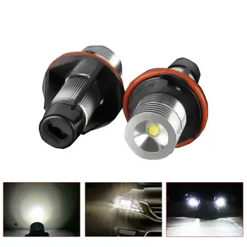 

BORUIT Top Quality 1 Pair 2*5W 10W Car 6000K White 5W Angel Eyes LED Light Lamp For BMW E39 E53 E60 E61 Hot Selling Headlight