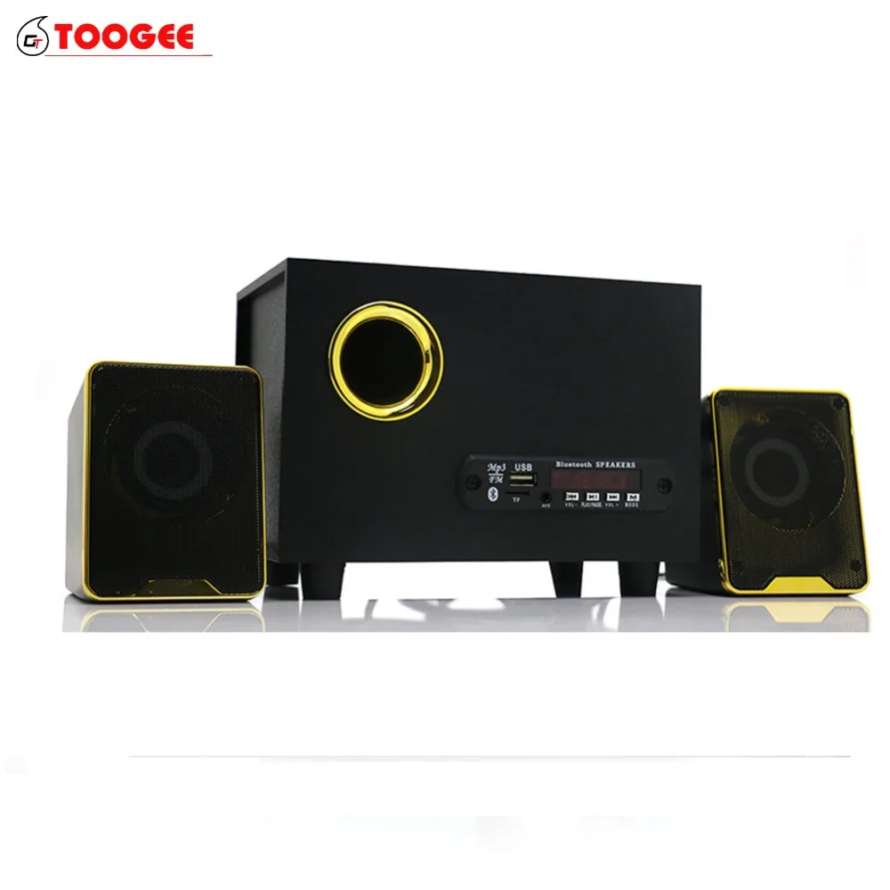 

Gold-Plated power supply computer 2.1 channel wood amplifier active speaker