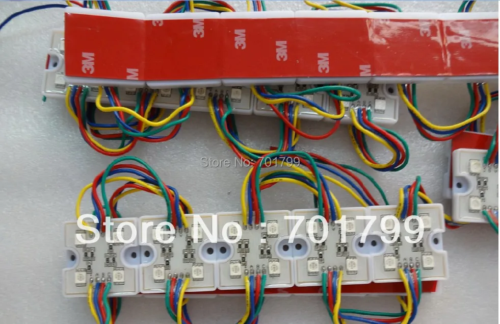 Акция! 20 шт./стенд 5050 SMD светодиодный модуль RGB вход 12 В постоянного тока с