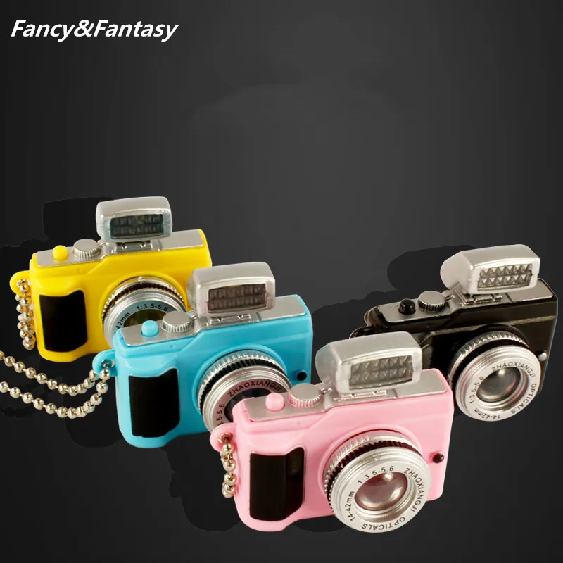 

Fancy&Fantasy Camera Led Keychains With sound LED Flashlight Key Chain 4 Color Key Ring Amazing Gift Keychain K-173