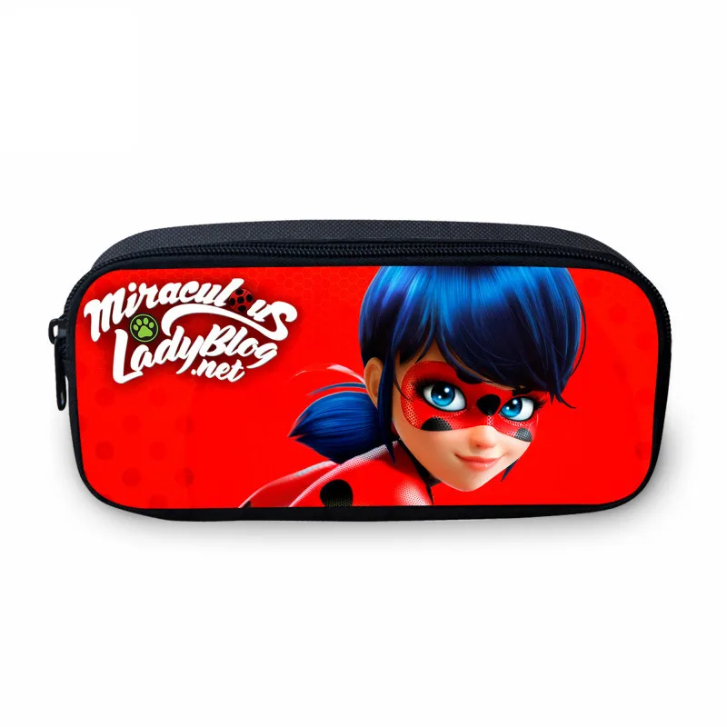 

2018 VEEVANV Fashion Girls Pencil Case Anime Miraculous Ladybug Cartoon Women Wallets Pen Pouch Purses School Teenage Cute Case