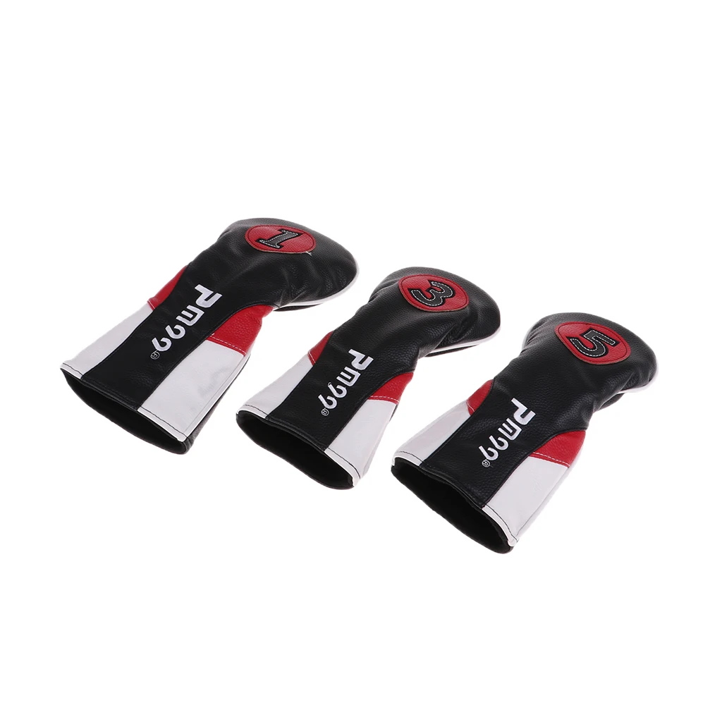 3 قطعة قسط بو نادي الغولف Headcovers #1 3 5 سائق الخشب الممر السالك رئيس أغطية حماية حماة-العالمي صالح 3 قطعة قسط بو نادي الغولف Headcovers #1 3 5 سائق الخشب الممر السالك رئيس أغطية حماية حماة-العالمي صالح