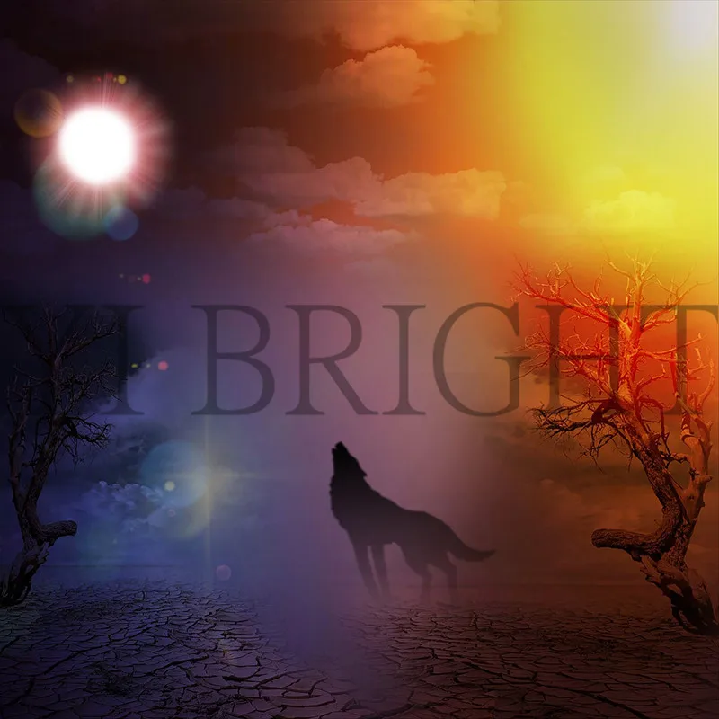 Surreal Wolf Landscape 