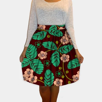 

2018 Fashion Women African Style Print Skirts Ladies Dashiki Clothes Festive Costume Clothing Made African Women Skirts Clothes