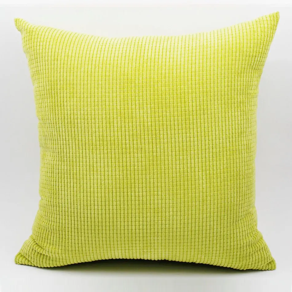Corduroy Sofa cushion cover 30x45/40x40/45x45/40x60/50x50/55x55/60x60cm decorative throw pillowcase home pillow cover - Цвет: green