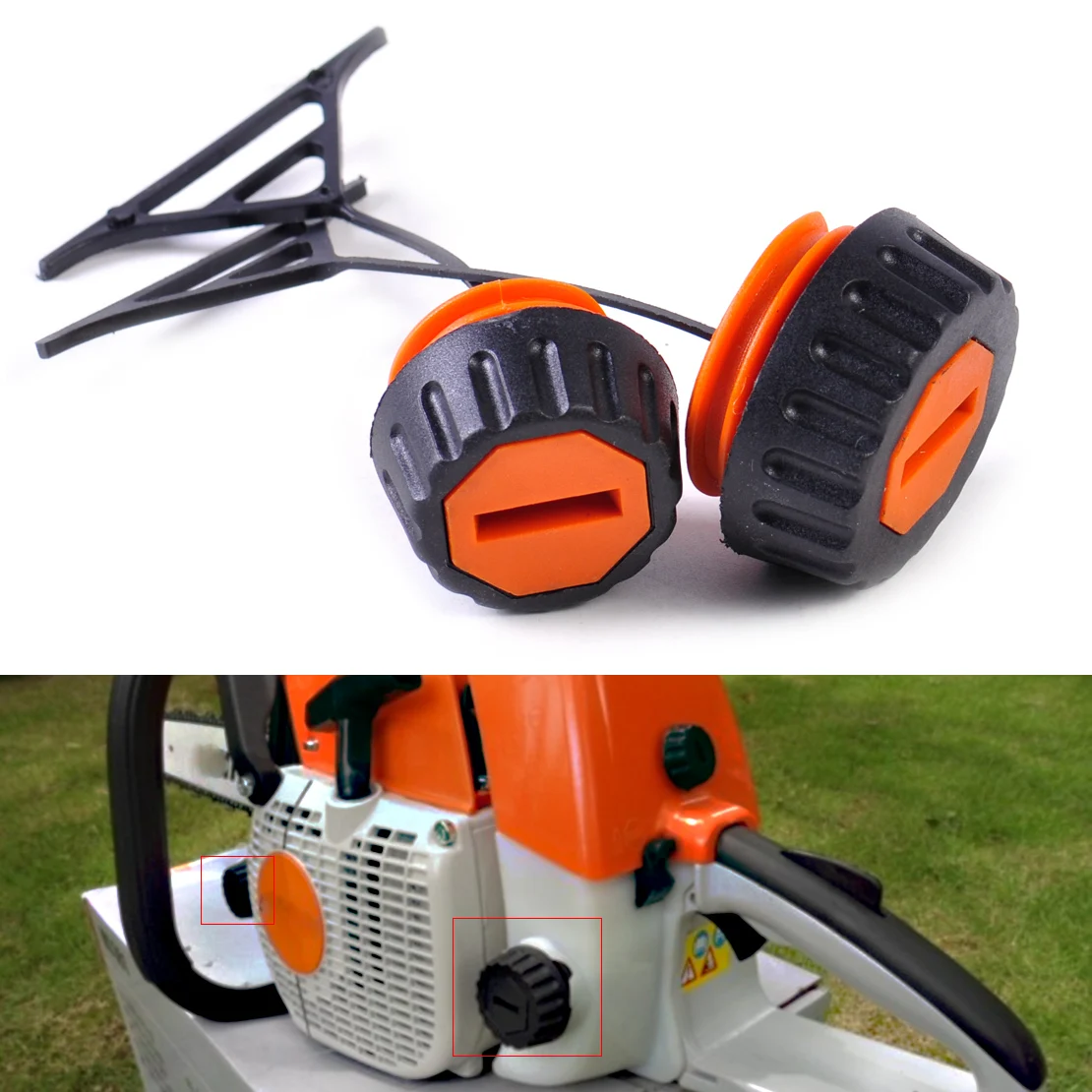 

LETAOSK High Quality New Gas Fuel Cap & Oil Cap fit for Stihl 020 021 023 024 025 026 028 034 036 038 048