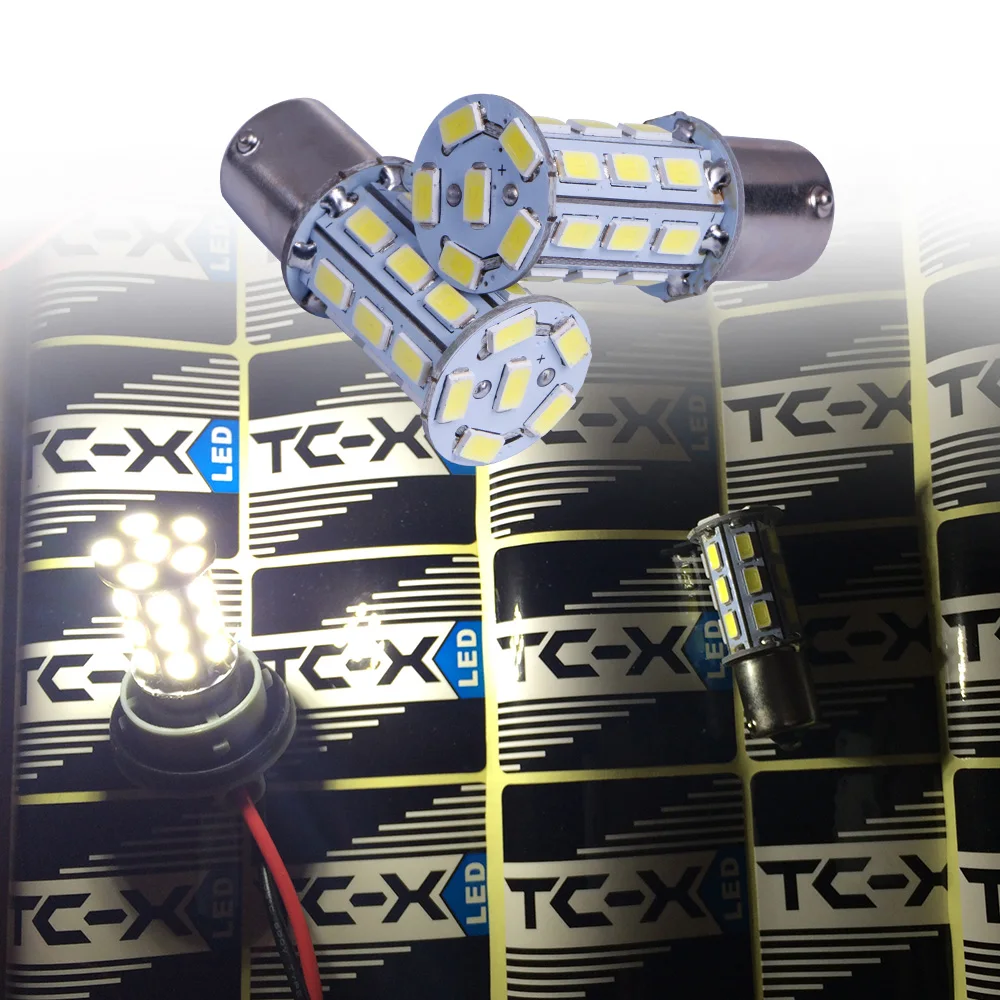 TC X 2 шт. P21W 1156 27 светодиодов 5730 SMD 12 В BA15S высокое Мощность автомобиль хвост лампы