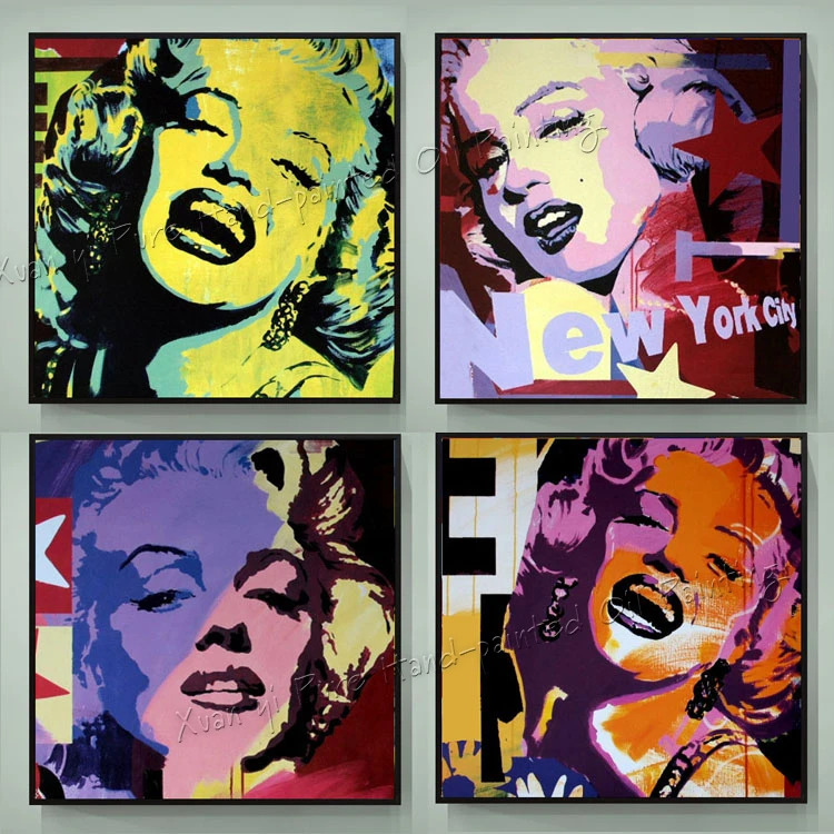 Marilyn Monroe | Peinture à l'huile, Art mural moderne abstrait, peint à la  main, Art Pop Art abstrait, décoration murale, décoration pour la maison,  100% | AliExpress