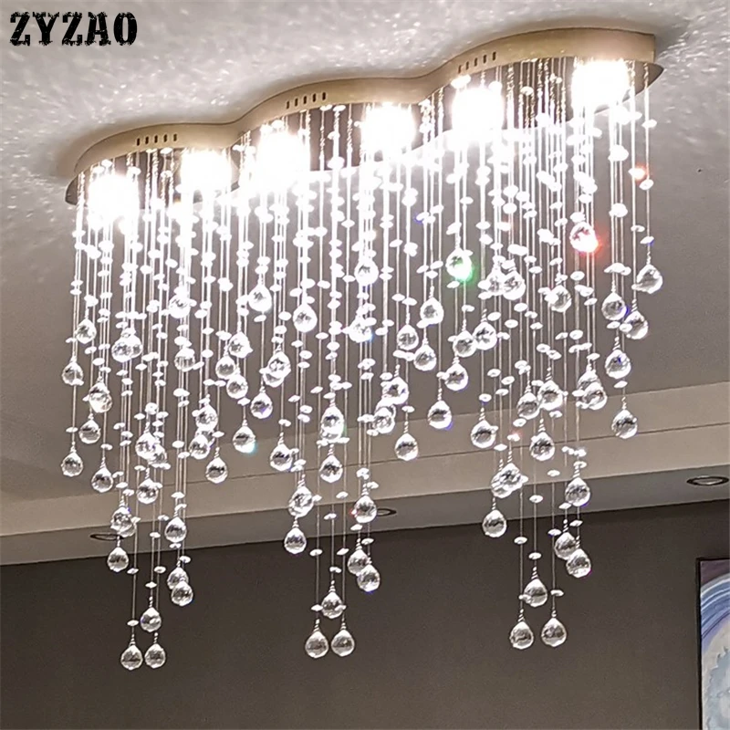 

Modern Luxury Crystal Pendant Lamp Living Room Dining Room Kitchen Hanging Lamp Nordic Simple Home Decor Pendant Light Fixtures
