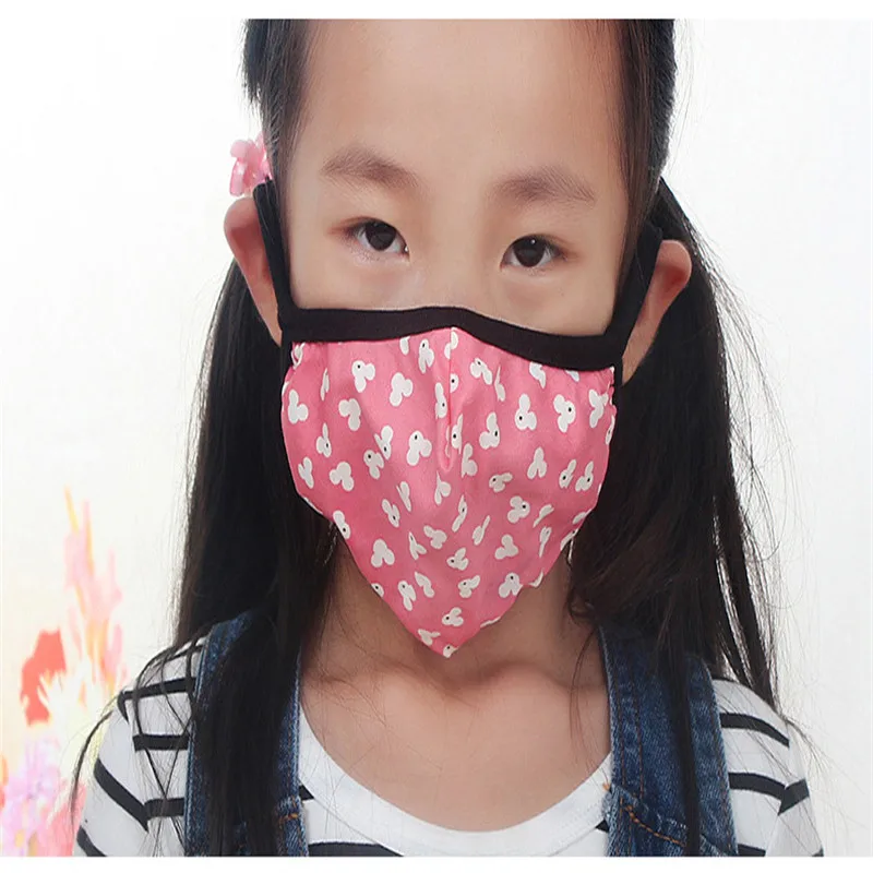 10pcs Spring And Autumn New Children's Dust-proof Anti-haze Masks Cute Printable Cotton Double PM2.5 Breathable | Красота и