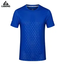 Летние Для мужчин футболки для бега футбольные майки Survete Для мужчин t Футбол спортивные Пеший Туризм рубашка для футбола maillot de foot дышащая быстросохнущая