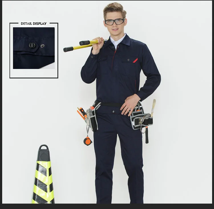 Work Clothing Sets Jacket & Pants Men Women Long sleeve Working clothes Factory Workshop Workers uniforms Auto repair Plus Size (12)