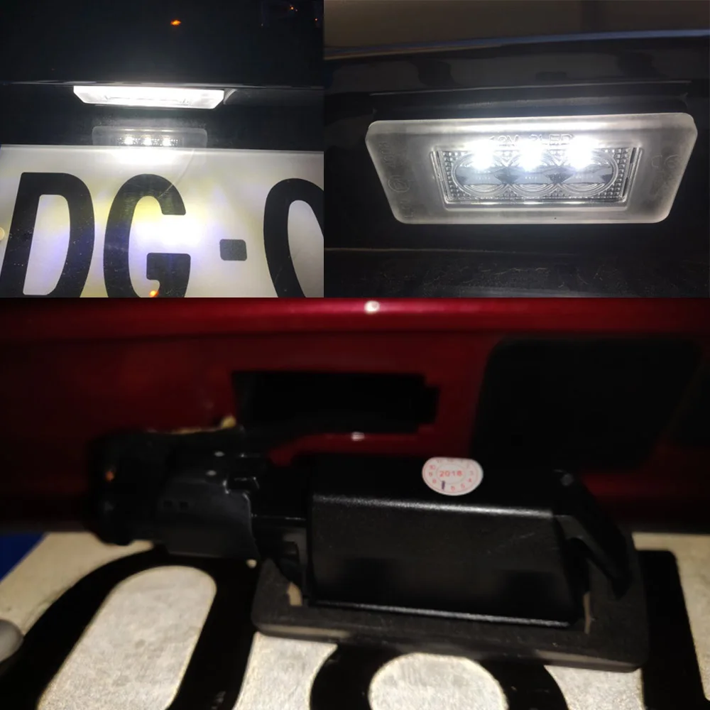Canbus Нет Ошибка светодиодный номерной знак светильник для Peugeot 207 CC 308 2008 208 Citroen C5 OEM