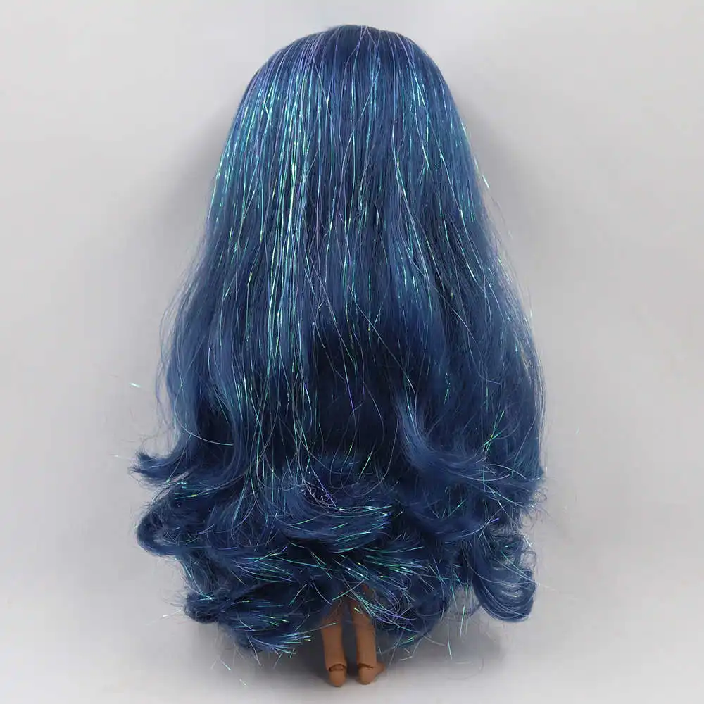 ICY Fortune Days factory blyth кукла темная кожа суставное тело новое матовое лицо блестящие синие вьющиеся волосы DIY sd Подарочная игрушка