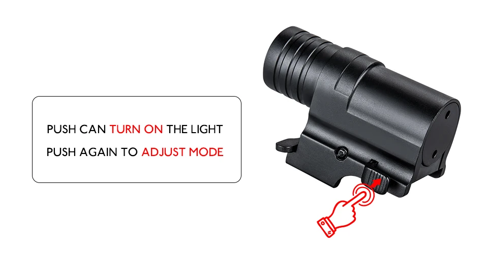 G01 LED Tactical Flashlight 2-Mode 320LM Military Weapon Lights Pistol Handgun Torch Light Handheld Flashlights (8)