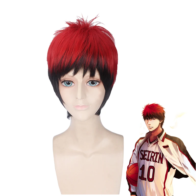 

Anime Kuroko no Basuke SEIRIN Kagami Taiga Wig Cosplay Costume Kuroko's Basketball Short Heat Resistant Synthetic Hair Wigs