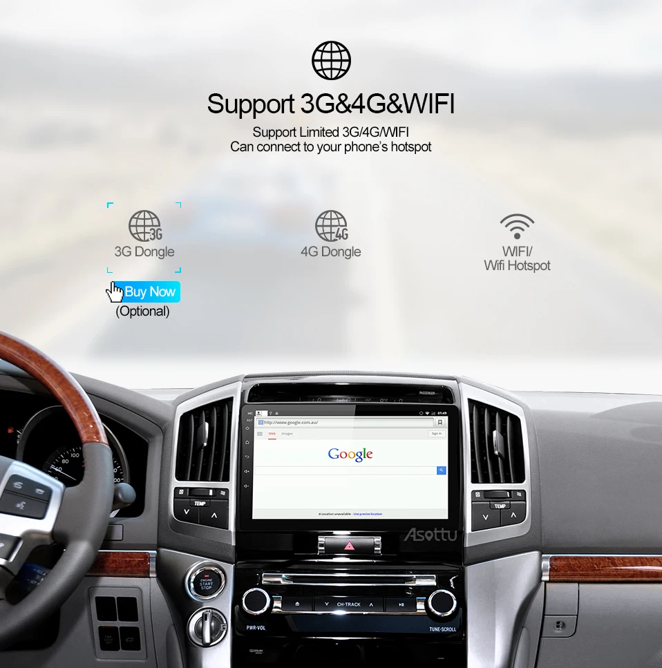 Perfect Asottu MKLZ1081 Android 8.1 Car DVD Player for toyota Land Cruiser Octa Core Car DVD GPS Navigation palyer Car Radio Multimedia 12