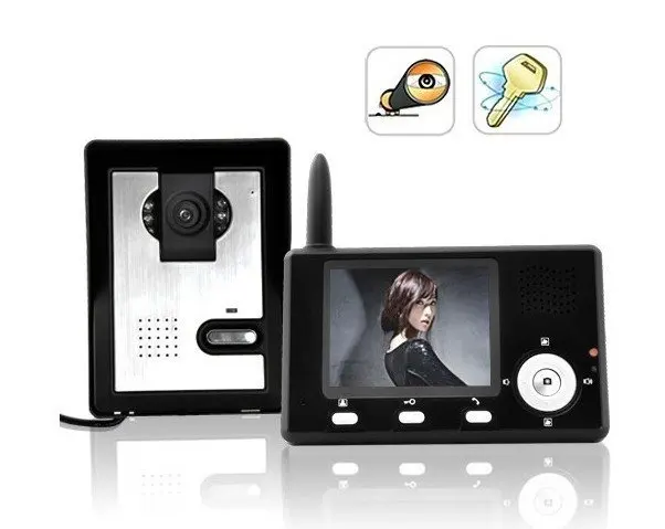 Entry Guardian Wireless Video Door Phone DoorBell CMOS Sensor Intercom System + Free Shipping! Wholesale Security & Protection