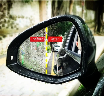 

Car Anti Rain Fog Membrane Review Mirror Waterproof Rainproof Sticker Clear Vision Film Auto Care For Audi RS3 RS5 S4 SQ5 S5 RS6