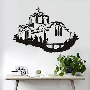 

Greek Building Retro Wall Stickers Pvc Hollow Out Waterproof Adhesive Wall Decal Living Room Home Accessories Free Shipping
