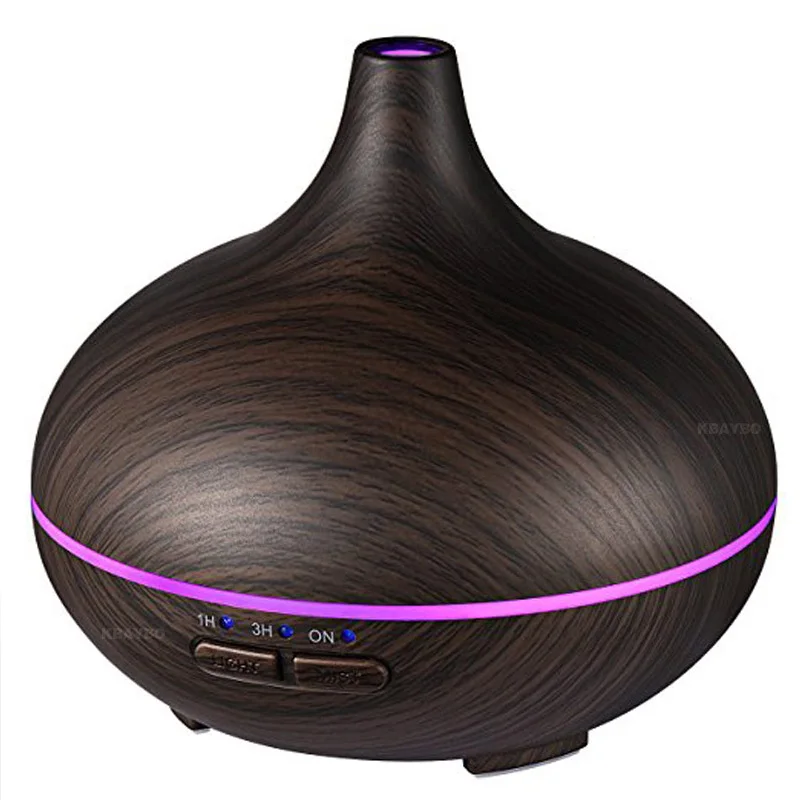 

150ml Air Humidifier Aroma Essential Oil Diffuser Wood Grain Ultrasonic Cool Mist Humidifier for Office Home Bedroom Living Room