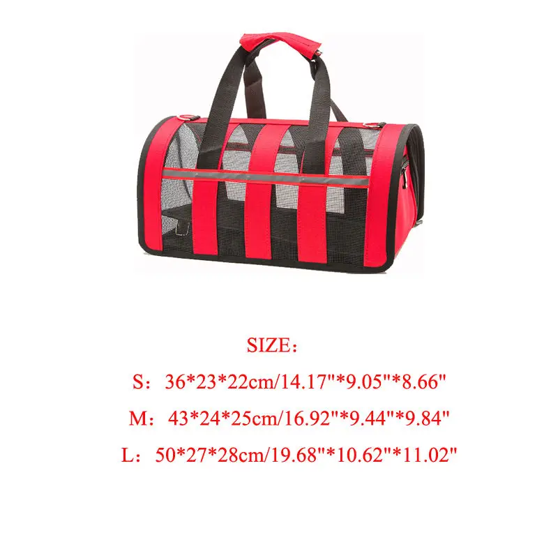 Convenient Outside Dog Carrier Cat Holder Travel Bag Pet Carrier Portable Pet Purse Breathable Puppy Dog Handbag